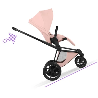 Cybex e-Priam Ultimate Bundle - Matt Black/Peach Pink — image 8