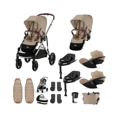 Cybex eGazelle S Twin 11 Piece Bundle with Cloud T Car Seat - Chocolate Brown — image 21