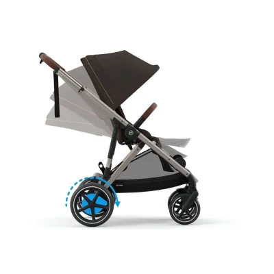 Cybex eGazelle S Twin 11 Piece Bundle with Cloud T Car Seat - Chocolate Brown — image 4