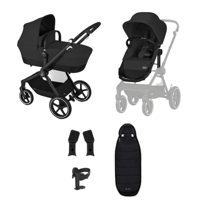 Cybex EOS Lux Essential Bundle- Moon Black