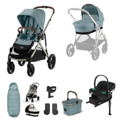Cybex Gazelle S Comfort Travel System- Stormy Blue - Stormy Blue