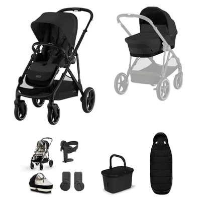 Cybex Gazelle S Essential Bundle - Moon Black - Moon Black