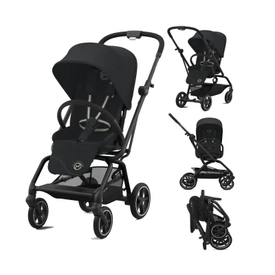 Cybex Gazelle S Twin 11 Piece Bundle with Cloud G Car Seat - Moon Black — image 46