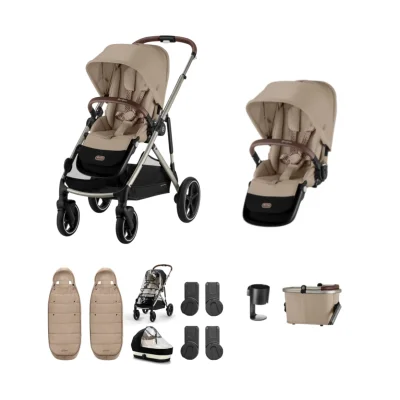 Cybex Gazelle S Twin 9 Piece Bundle - Moss Green