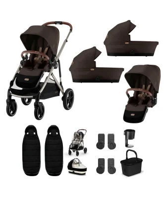 Cybex Gazelle S Twin Pushchair Bundle (12 Pieces) - Almond Beige
