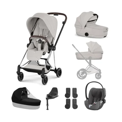 Cybex Mios Cloud T i-Size Ultimate Bundle - Chrome Brown/City Grey