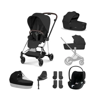 Cybex Mios Cloud T i-Size Ultimate Bundle - Chrome Brown/Sepia Black