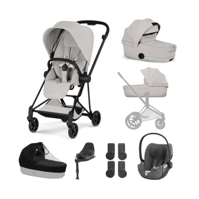 Cybex Mios Cloud T i-Size Ultimate Bundle - Matt Black/City Grey
