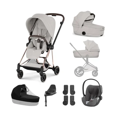 Cybex Mios Cloud T i-Size Ultimate Bundle - Rose Gold/City Grey