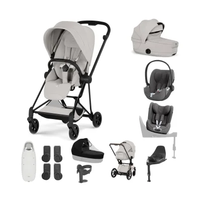 Cybex Mios Ultimate Birth & Beyond Bundle - Matt Black/City Grey