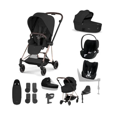 Cybex Mios Ultimate Birth & Beyond Bundle - Rose Gold/Sepia Black