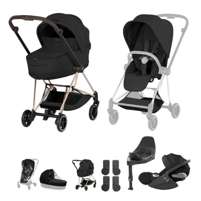 Cybex Mios Ultimate Bundle - Style Collection - Sepia Black / Rose Gold