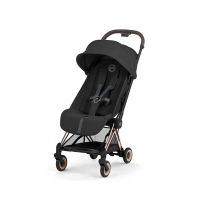 Cybex Platinum COYA Travel Stroller- Sepia Black + Rose Gold