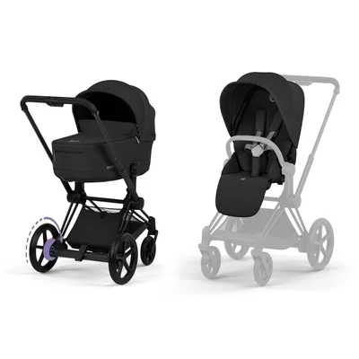 Cybex Platinum e-PRIAM Comfort Set- Sepia Black + Matt Black