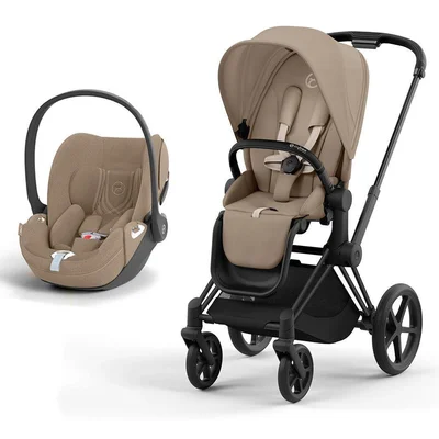 CYBEX Priam + Cloud T Travel System - Leaf Green / Green / None / Cloud T + Base