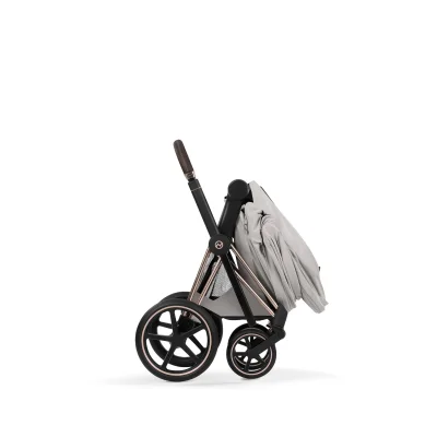 Cybex Priam Pushchair & Fold Cot Bundle - Chrome Brown/City Grey — image 13