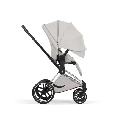 Cybex Priam Pushchair & Fold Cot Bundle - Chrome Brown/City Grey — image 7