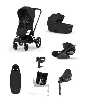 Cybex Priam Pushchair Bundle with Cybex Cloud T i-Size & Sirona T i-Size Car Seat - Sepia Black