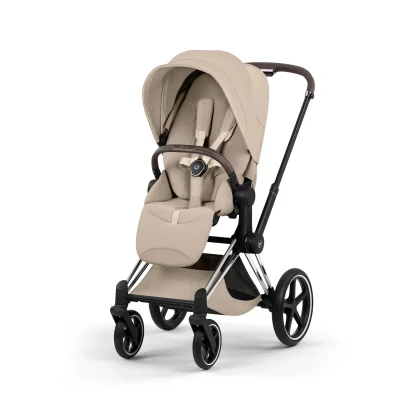 Cybex Priam Style Pushchair - Chrome Brown/Cozy Beige