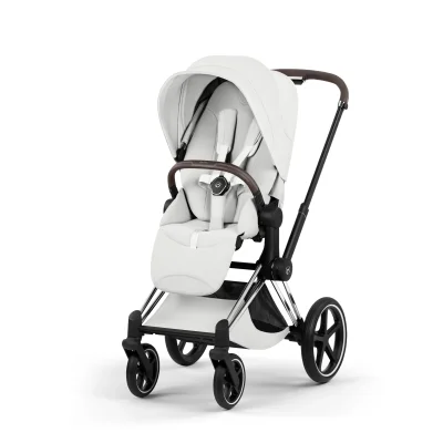 Cybex Priam Style Pushchair - Chrome Brown/Off White