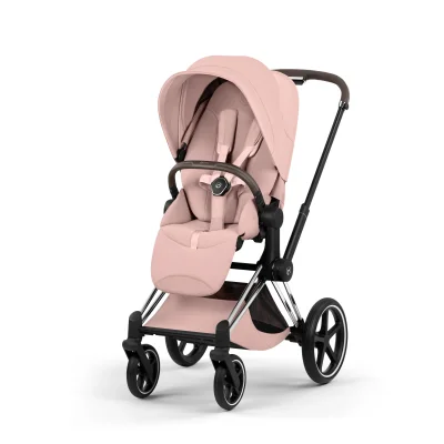 Cybex Priam Style Pushchair - Chrome Brown/Peach Pink