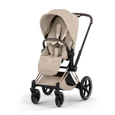 Cybex Priam Style Single Pushchair - Sepia Black / Rose Gold / Lux Carrycot
