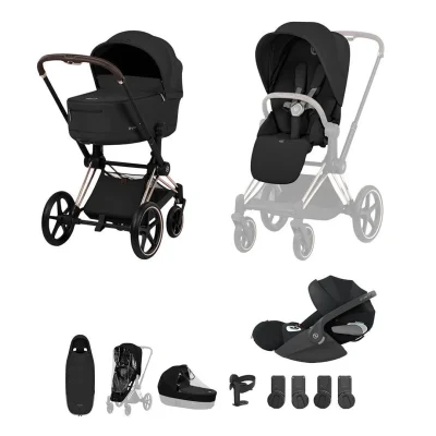 Cybex Priam Ultimate Accessory Bundle - Sepia Black