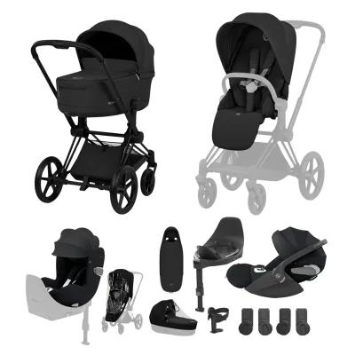 Cybex Priam Ultimate Accessory Bundle - Comfort Collection - Coconut Brown / Without Base