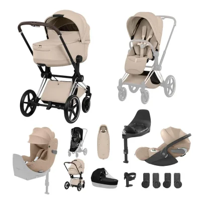 Cybex Priam Ultimate Birth & Beyond Bundle - Matt Black/Sepia Black — image 5