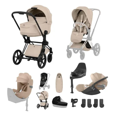 Cybex Priam Ultimate Birth & Beyond Bundle - Matt Black/Sepia Black — image 6