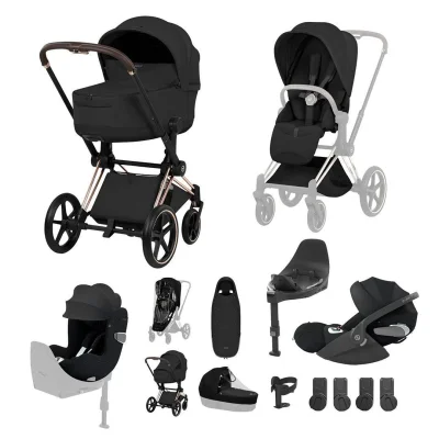 Cybex Priam Ultimate Birth & Beyond Bundle - Matt Black/Sepia Black — image 8