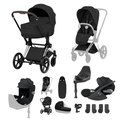 Cybex Priam Ultimate Birth & Beyond Bundle - Matt Black/Sepia Black — image 9