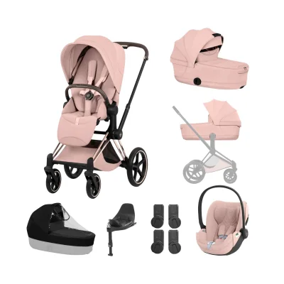 Cybex Priam Ultimate Bundle - Rose Gold/Peach Pink