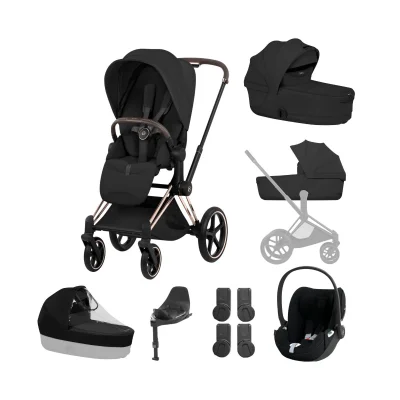 Cybex Priam Ultimate Bundle - Rose Gold/Sepia Black