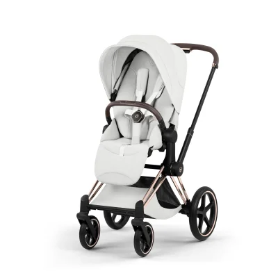 Cybex e-Priam Style Pushchair - Rose Gold/Off White