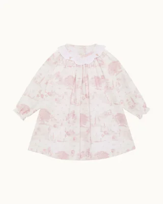 Dara Toile De Jouy Dress - Pink