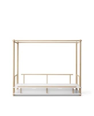 Day bed to canopy bed, oak - Default