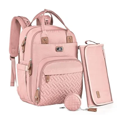 Dikaslon Baby Changing Bags Backpack, Large Baby Bag, 19 Pockets, Outdoors