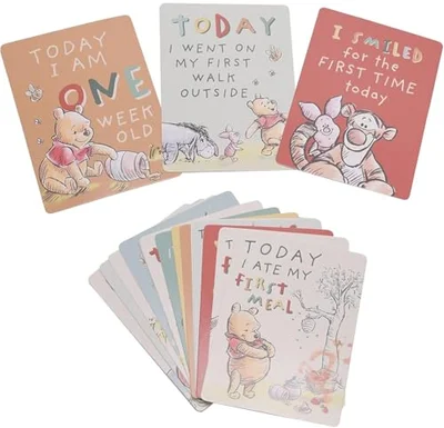 Disney Winnie The Pooh Milestone Cards - .