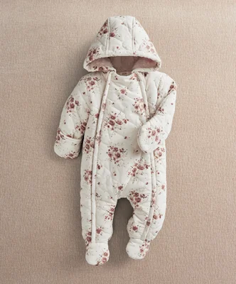 Ditsy Print Pramsuit - 6-9 Months - pink / 6-9 Months