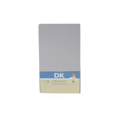 DK Glove ORGANIC Fitted Cotton Sheet for Large Round End 78x33 - Grey