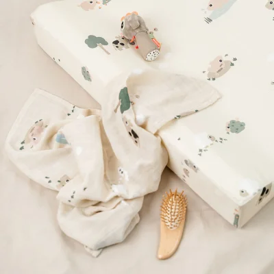 Done By Deer Changing Pad Tiny Farm Sand - Tiny Farm Sand / One Size