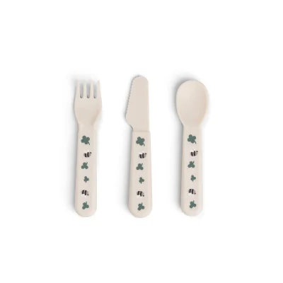 Done By Deer Foodie Cutlery Set - Beige