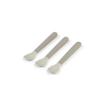 Done By Deer Foodie Easy-Grip Baby Spoon 3 Pack - Sand