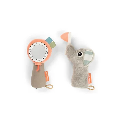 Done by Deer Sensory Rattle Mirror Set - Celebration Mix
