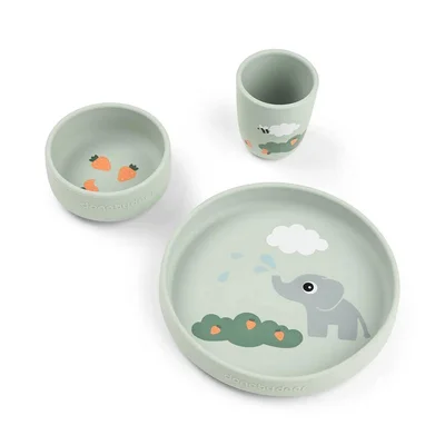 Done by Deer Stick & Stay Dinner Set - Tiny Farm Sand
