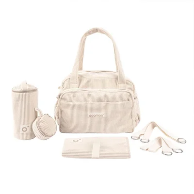 Doomoo Changing Bag - Fluffy Corduroy Beige