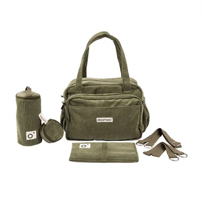 Doomoo Changing Bag - Fluffy Corduroy Khaki