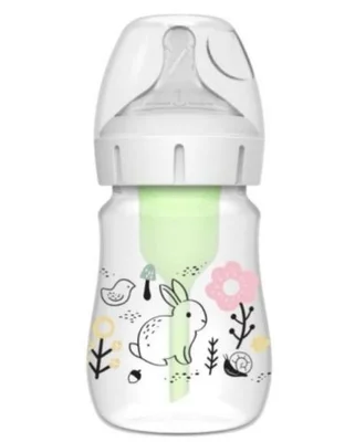 Бебешко шише Dr. Brown's Options - Wide-Neck, Woodland Bunny, 150 ml