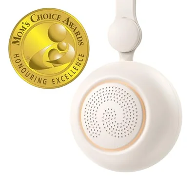 Dreamegg White Noise Machine Baby, Portable White Noise Machine with 19 Soothing Sounds, Nursery Night Light, 32 Volume&4 Timer, White Noise Sound Machine for Stroller Sleep Travel, Newborn Essentials